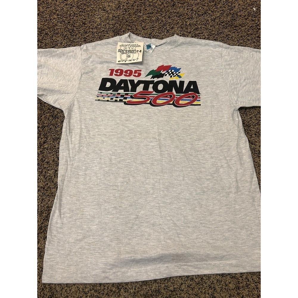 1995 Daytona 500 NASCAR T-Shirt‎ - Double Sided Publix - Southern Sportswear